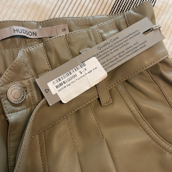 NWT Hudson Vegan Leather Ankle Pants - Picture 6 of 7